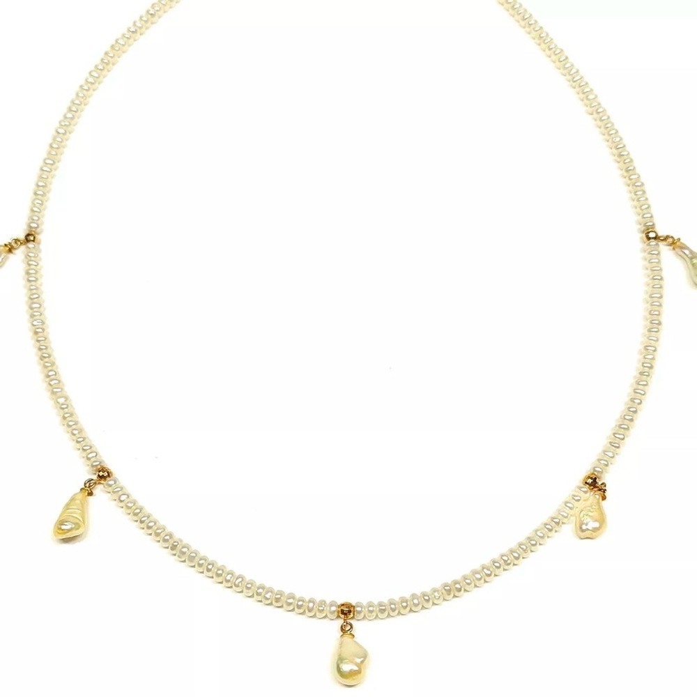 Pearl necklace 18K authentic